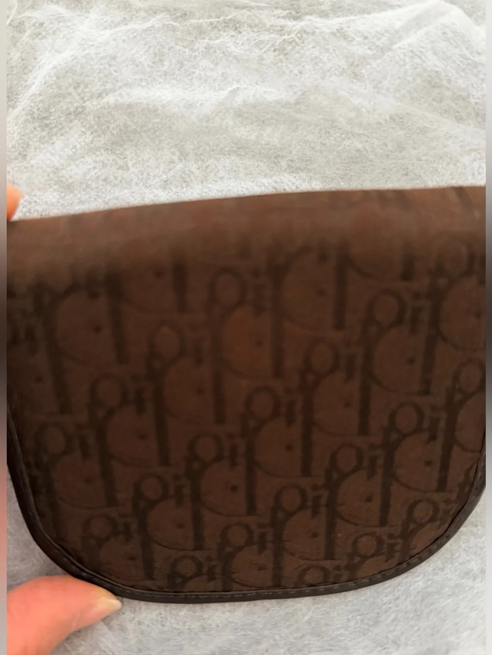 Vintage Christian Dior Brown Monogram Mini Pouch/coin purse